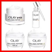 LUXURIOUS Olay Collagen Peptide24 [Bundle - Day Cream 50ml, Eye Cream 15ml, Seru
