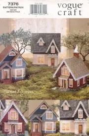 VOGUE Miniature Victorian Village Pattern 7376 UNCUT