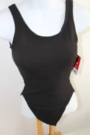 Capezio Leotard Women Black Size XS classic NEW NWT Dance Jazz Legline