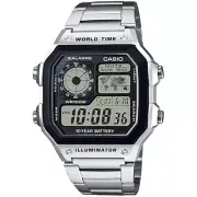 Casio World Time AE-1200WHD-1AV Digital Watch Metal Band