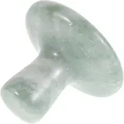 Healvian Mushroom Shaped Jade Massage Stone for Facial Natural Hot Compress Tool for Relaxation Versatile Spa Massage for Neck and Arms