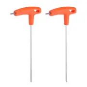 2pcs T-Handle Hex Key Wrench 4mm Long Arm T-Key Hexagon Spanner