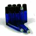 24Pcs 10ml Cobalt Blue Glass Roller Bottle Metal Ball Perfume Essential Oils