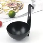 with Hook Egg Poacher Stainless Steel Egg Cooker Boiling Eggs Spoon Chocolate
