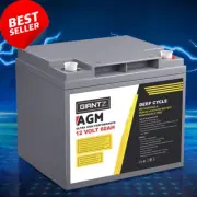 60Ah AGM Deep Cycle Battery Portable 4WD Solar Fridge Camping Power