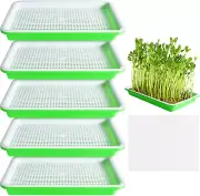 5 Pcs Seed Sprouter Tray with Drain Holes BPA Free Seed Germination Propagation