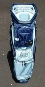 New Men's Sun Mountain 2024 Midnight-Stone Eco-Lite Cart Golf Bag 14-Way 10 Pock