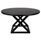 NEW Cafe Lighting Deccan Round Dining Table 1.4m Black