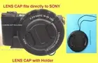 FRONT SNAP-ON LENS CAP DIRECTLY to CAMERA SONY ALPHA A6300 +HOLDER, w/lens 16-50