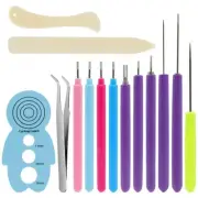 14 Pieces Quilling Tools Slotted Kit,Assorted Sizes Rolling Curling6959