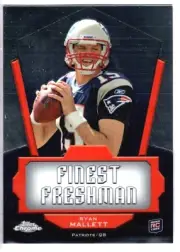 RYAN MALLETT RC 2011 TOPPS CHROME FINEST FRESHMAN GEM MINT?-PATRIOTS RAVENS RC
