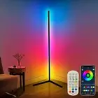 Corner Floor Lamp,65” Color Changing LED Floor Lamp with Music Sync,Modern Mood