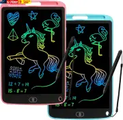 Kids Drawing Pad Doodle Board 10'' Colorful Toddler Scribbler Board Erasable LCD