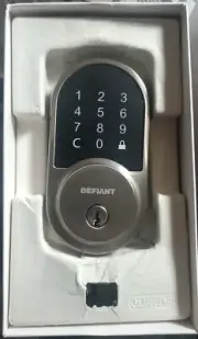 Defiant Smart WiFi Deadbolt Round With HubSpace In Satin Nickel 1007 769 033 New