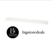 IKEA Picture Photo Ledge Rail Wall Shelf Storage Organizer White 45 1/4 New