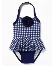 New Old Navy Rosette Peplum One-Piece 18-24 Month