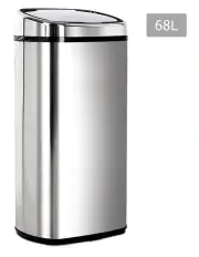 [Devanti] 68L Stainless Steel Motion Sensor Rubbish Bin