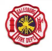Galesburg Fire Department Patch Illinois IL v3