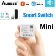 AUBESS Tuya WiFi Mini Smart DIY Light Switch Module 1/2 Gang Smart Life Tuya Rem