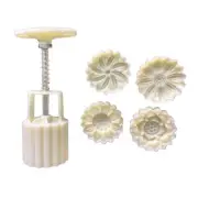 Cookie Stamps Flower Pattern Mooncakes Molds Hand-Pressure Mooncakes Maker