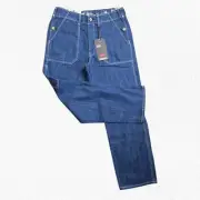 Levi's Loose Utility Straight Leg Workwear Style Medium Wash Baggy Jeans Size 32