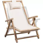 vidaXL Outdoor Deck Chair Bamboo