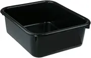 10 x HEAVY DUTY PLASTIC STORAGE TUBS 10L BLACK Bin Containers Tub Crate Box Pan
