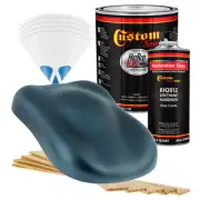 HOT ROD FLATZ Slate Blue Metallic Gallon Kit URETHANE Flat Auto Car Paint Kit