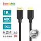 Soodatek 4K高畫質HDMI影音訊號傳輸線/ 黑/ 3M/ SHDA20-PV300BL