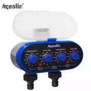 Ball Valve Electronic Two Outlet Four Dials Water Timer with Rain Sensor Hole
