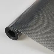 18×197in Plastic Shelf Liner, Anti-Moisture and Anti-Mold Drawer Protection Mat, Plastic Cabinet Liners Washable Fridge Liners Cupboard Pad for Kitchen Pantry Refrigerator (Transparent Black)