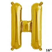 16" GOLD Letter H Mylar Foil Balloon 1 pc Party BackDrop Supply Decorations SALE