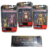 在飛比找蝦皮購物優惠-4 件套 FNAF Funko 玩具熊的五夜之夜 Foxy 