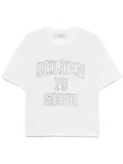 [Golden Goose] Golden Goose-T-Shirt Journey Boxy Fit In Lino-Donna XS