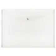 Marbig Button Closure Document Wallet A3 (Clear)