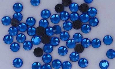 DMC Machine Cut Rhinestones 1440 pcs 16ss Capri Blue Hotfix iron-on