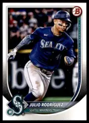 300 Card Lot 2025 Bowman #79 Julio Rodríguez Mariners