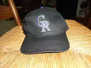 Colorado Rockies OSFM Black Baseball Hat Cap NWOT! Twins Genuine MLB Snapback