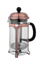 Domo Cafe Press Coffee Plunger, 4 Cup (Antique Brass) - 600mL
