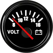 52mm Auto Car Voltmeter Volt Meters Gauge Voltage Meter 8-16 Volts 16-32 Volts for Marine Boat Yacht RV Motorcycle Accessories Voltmeter(BN 816V)