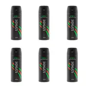 6x Lynx 150ml Deodorant Fragrance 48h Antiperspirant Bodyspray Spray Africa