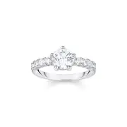 Buy Heritage Glam Solitaire ring with white zirconia stones by Thomas Sabo online - THOMAS SABO Australia
