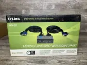 D-Link KVM-221 2-Port USB KVM Switch with Audio Support