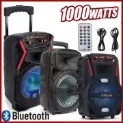 8'' 1000W Portable FM Bluetooth Speaker Subwoofer Heavy Bass Sound System Party
