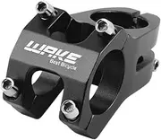 Wake High-Strength 31.8mm Aluminum Alloy Mountain MTB Bike Stem Riser 45mm Short handlebar Stem for Most Bicycle, Road bike, BMX, MTB DownHill (Black)