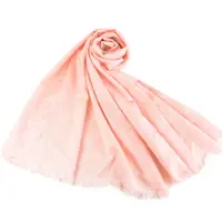 在飛比找PChome24h購物優惠-COACH 大C LOGO蠶絲羊毛薄圍巾-粉色