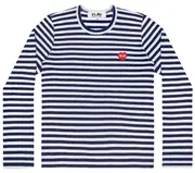 [COMME des GARCONS PLAY] the Artist Invader 女款像素紅心條紋 T 卹