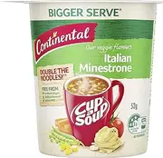 CONTINENTAL Cup-A-Soup Instant Soup/Meal Cup | Italian Minestrone, 52g, (Single Serve)