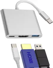 USB C to HDMI Hub for Iphone(3In1)Usb a OTG Adapter Type C Charger Cable Mult...