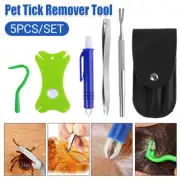 5PCS Pet cleaning tool Set Pet Dog Cat Flea Picker Twist Hook Scratching Remover